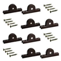 Kit De 8 Rodízios Para Janelas E Portas De Correr Trilho 8Mm