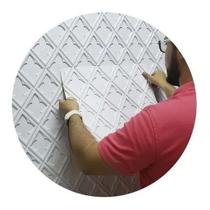 Kit De 80 Placas Decorativa 3d De Revestimento Pvc 50cmx50cm