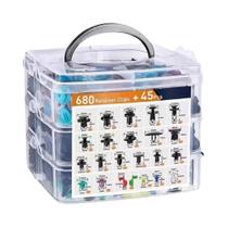Kit de 800 Peças para Fixação Automotiva - Clipes, Pinos, Rebites e Amortecedores