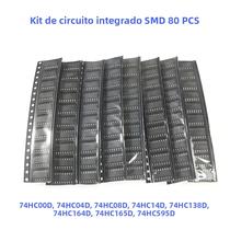 Kit De 80PCS De Chips IC SMD Lógicos SOP 8 74HC00D 74HC04D 74HC08D 74HC14D 74HC138D 74HC164D