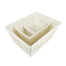 Kit de 9 Cestos Organizadores de 3 Tamanhos Square - Dasplast Kit de 9 Cestos Organizadores de 3 Tamanhos Square - Dasplast