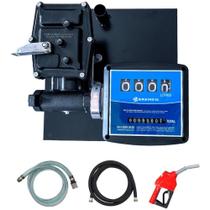 Kit de Abastecimento para Gasolina 230V 50L/min com Medidor Mangueira e Bico Automático BREMEN
