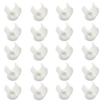 Kit de Abraçadeiras para Tubo Litoexpe 3/4 Polegada 50 Peças Branco ABS