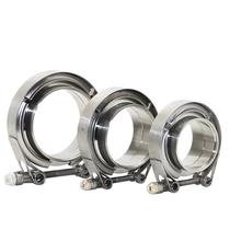 Kit De Abraçadeiras V-Band Em Aço Inoxidável 304 Para Tubo De Escape De Turbo Conector De Flange