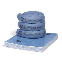 Kit de absorção de água PIG PM50490 absorve 18,9 L de azul