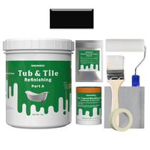 Kit de acabamento de banheiras e azulejos NADAMOO Black 1kg/1000mL Kit de acabamento de banheiras e azulejos NADAMOO Black 1kg/1000mL