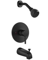 Kit de acabamento de chuveiro GBBNE Conjunto de torneiras de chuveiro preto fosco