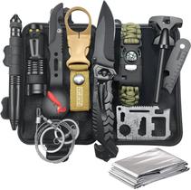 Kit de acampamento Survival Gear Veitorld, presente de Natal 12 em 1