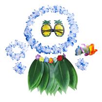 Kit de Accesorios para Disfraz PHOGARY Falda Hawaiana Hula para Niños