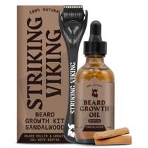 Kit de Aceite para Crecimiento de Barba Striking Viking con Aplicador 30mL Vainilla
