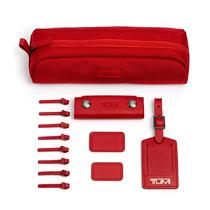 Kit de acentos de viagem Kit de acentos TUMI com adesivos e etiqueta de couro Kit de acentos de viagem Kit de acentos TUMI com adesivos e etiqueta de couro