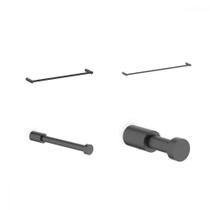 Kit De Acessórios 4 Peças Flow Preto Mate Celite Kit De Acessórios 4 Peças Flow Preto Mate Celite