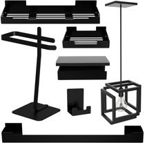 Kit de Acessórios 6 pçs Adesivo Preto+ Pendente Infinity U.O