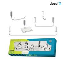 Kit de Acessórios com 5 Peças Idea para Banheiro Docol