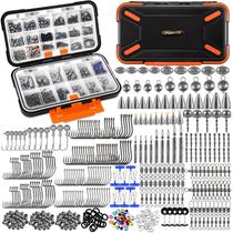 Kit de acessórios de pesca PLUSINNO 264/397 unidades com caixa de equipamento