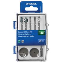 Kit de acessórios Dremel 735-01 Ferramenta rotativa para gravação em vidro, 8 unidades Kit de acessórios Dremel 735-01 Ferramenta rotativa para gravação em vidro, 8 unidades