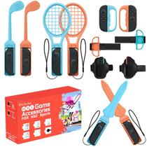 Kit De Acessórios Esportivos 18 Em 1 Para NS Switch 2 Joy-Con: Bastões De Golfe, Raquetes De Tênis, Kit De Acessórios Esportivos 18 Em 1 Para NS Switch 2 Joy-Con: Bastões De Golfe, Raquetes De Tênis,