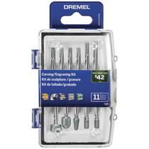 Kit de acessórios Ferramenta rotativa de escultura e gravação Dremel 729-01 Kit de acessórios Ferramenta rotativa de escultura e gravação Dremel 729-01