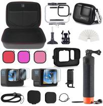 Kit de acessórios FitStill, estojo de transporte impermeável GoPro Hero