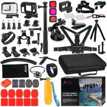 Kit de acessórios Husiway 68 em 1 para GoPro Hero 7/6/5 preto Kit de acessórios Husiway 68 em 1 para GoPro Hero 7/6/5 preto