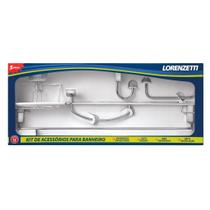 Kit De Acessórios Lorenway - Lorenzetti Cromado Kit De Acessórios Lorenway - Lorenzetti Cromado