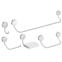 Kit de Acessórios Net com 5 Peças Cromado