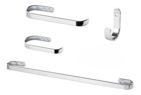 Kit De Acessórios Para Banheiro 4 Peças Alumínio Kit De Acessórios Para Banheiro 4 Peças Alumínio