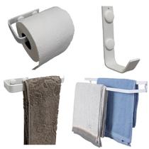 Kit De Acessórios Para Banheiro 4 Peças Branco Supremo 60Cm