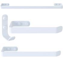 Kit De Acessórios Para Banheiro 4 Peças Branco UN.Plus