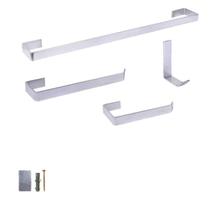 Kit de Acessórios para Banheiro 4 Peças Design Clean e Durabilidade Kit de Acessórios para Banheiro 4 Peças Design Clean e Durabilidade