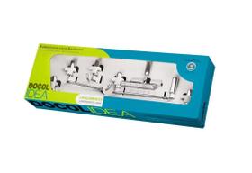 Kit De Acessórios Para Banheiro 5 Peças Idea Chrome Docol