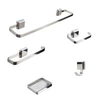 Kit De Acessórios Para Banheiro 5 Peças Linha Luxo Inóx