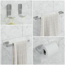 Kit De Acessórios Para Banheiro 5 Peças Stander 2 Cabides