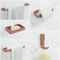Kit De Acessórios Para Banheiro 5 Peças Stander Rose