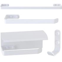 Kit de Acessórios Para Banheiro Branco 4 Peças FS.ZMT