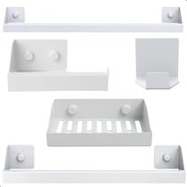Kit de Acessórios Para Banheiro Branco 5Pcs F.Master Slim DF