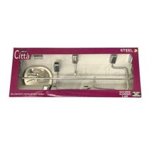 Kit de Acessórios para Banheiro Città 5 Peças Cromado - STEEL DESIGN