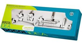 Kit De Acessórios Para Banheiro Cromado Docol Idea 5 Peças