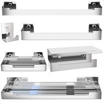 Kit de Acessórios Para Banheiro Inox 6 Peças F.ELG
