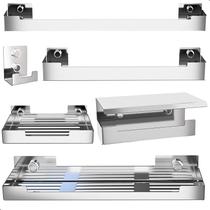 Kit de Acessórios Para Banheiro Inox 6 Peças UN.ELG Kit de Acessórios Para Banheiro Inox 6 Peças UN.ELG