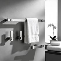 Kit De Acessórios Para Banheiro Patmos Em Aço Inox Escovado 4 Peças Grego Metal Kit De Acessórios Para Banheiro Patmos Em Aço Inox Escovado 4 Peças Grego Metal