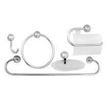 Kit de Acessórios para Banheiro Samba com 5 Peças Cromado - JKSC - JAPI