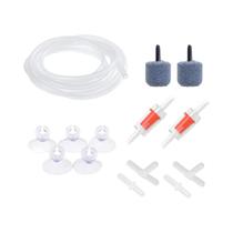 Kit De Acessórios Para Bomba De Ar De Aquário Com Pedra Difusora, Aerador De Bolhas, Válvulas De
