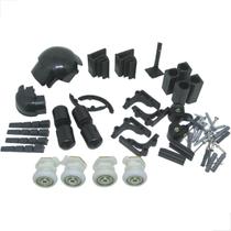 Kit De Acessórios Para Box De Banheiro de Canto - Preto Kit De Acessórios Para Box De Banheiro de Canto - Preto