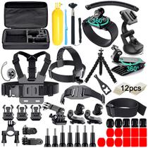 Kit de acessórios para câmeras de ação Appolab 61 em 1 para AKASO EK7000 GoPro Hero 12 11 10 9 8 7 6 5 4 Kit de acessórios para câmeras de ação Appolab 61 em 1 para AKASO EK7000 GoPro Hero 12 11 10 9 8 7 6 5 4