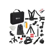 Kit de Acessórios para Câmeras de Ação - Segurança e Conforto na Prática de Esportes - Preto