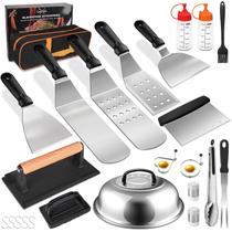 Kit de Acessórios para Chapa Latiret 24 Peças em Aço Inoxidável Kit de Acessórios para Chapa Latiret 24 Peças em Aço Inoxidável