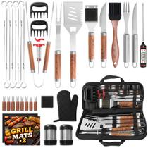 Kit de Acessórios para Churrasco Kaluns 35 Peças em Aço Inoxidável Kit de Acessórios para Churrasco Kaluns 35 Peças em Aço Inoxidável