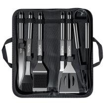 Kit de Acessórios para Churrasco TempPro 7 Peças em Aço Inoxidável Kit de Acessórios para Churrasco TempPro 7 Peças em Aço Inoxidável