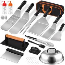 Kit de acessórios para grelhar SouAny Blackstone, 27 unidades para churrasco Kit de acessórios para grelhar SouAny Blackstone, 27 unidades para churrasco